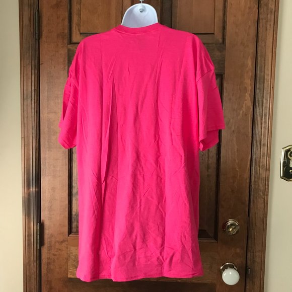 Gildan Pink St. Lucia/West Indies Crewneck Souvenir Tee X-Large - Picture 7 of 10